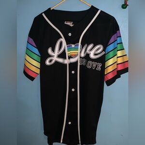 Spencer's Pride Jersey with Rainbow Sleeves